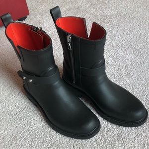Rag & bones black rain boots size 7